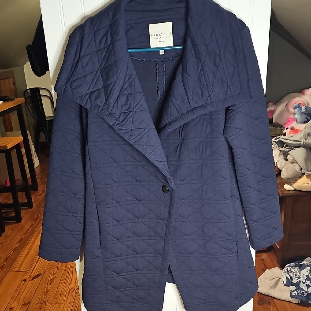 Bagatelle Quilted Navy Blazer